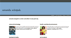 Desktop Screenshot of amandaschupak.com